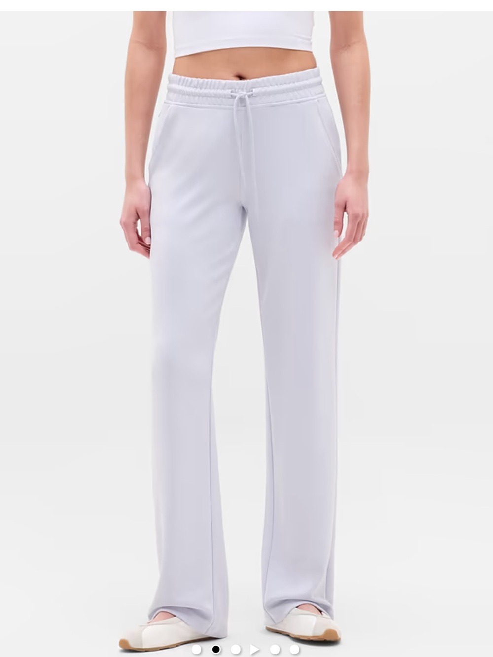 NWT Athleta Seasoft Straight Lounge/Travel Pant In Dove Size Small - Picture 1 of 13